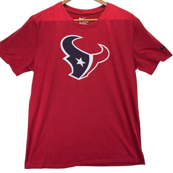Houston Texans Nike Athletic Cut Red T-Shirt Size L - Picture 1 of 10